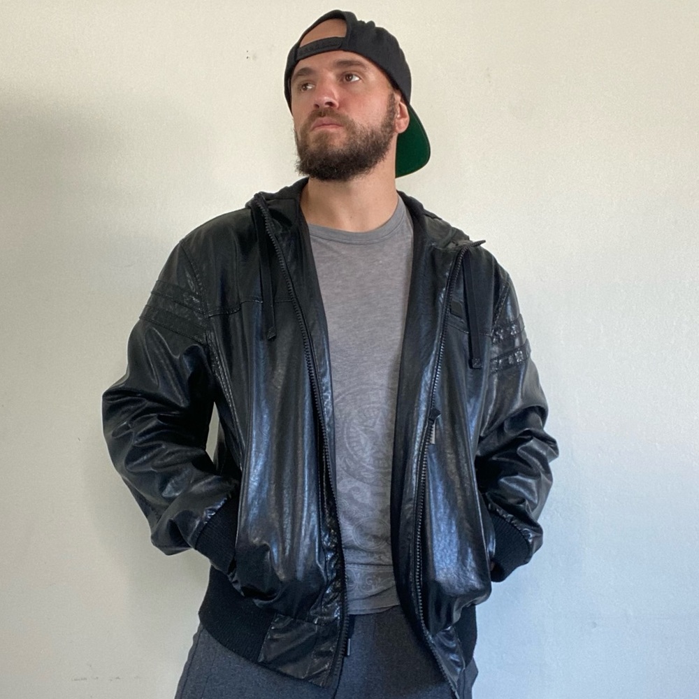 Bench Faux Hooded Leather Jacket